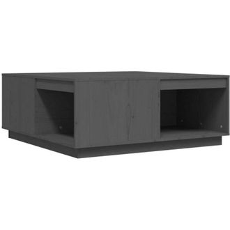 vidaXL Vidaxl - Tavolino da Salotto Grigio 100x101x40,5 cm Legno Massello Pino