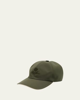 Loro Piana Mens Water-Resistant 6-Panel Baseball Cap