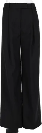 Herno Wide-Leg Trousers with High Waist and Tailored Finish