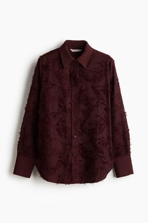 H&M Bluse aus Strukturstoff - Red