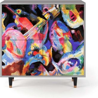 StoryZ Aparador multicolores 4 puertas L 96 cm