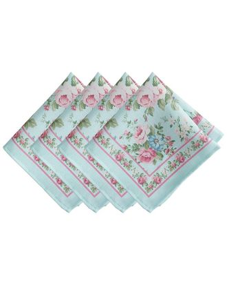 Elrene Set Of 4 Vintage Floral Garden Napkins
