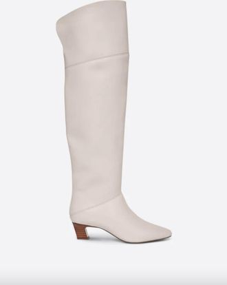 Intentionally blank Womens Deluca Overknee Boot In Ivory