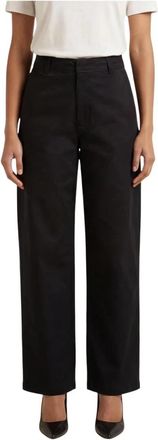 Jacqueline de Yong Relaxed Fit Straight Leg Broeken - Dames - Straight fit broeken - Zwart - XL - Broeken