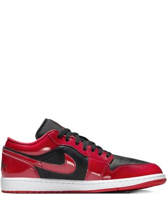 Nike Jordan Air Jordan 1 Low sneakers - men - Patent Calf Leather/Calf Leather/Fabric/Fabric/Rubber - 11.5 - Red