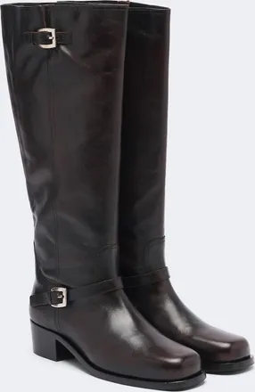 Staud Brooklyn leather knee-high boots