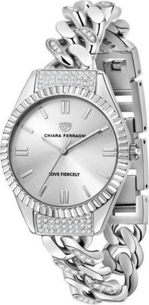 Chiara Ferragni Roestvrijstalen Dameshorloge Zilverkleur - Dames - Horloges - Grijs - ONE Size - Accessoires