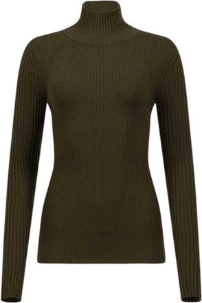 Victoria Beckham Green High Neck Sweater