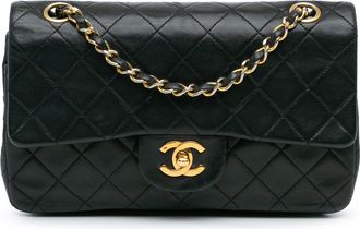 Chanel Pre-owned Womens Classic Flap Bag Shoulder Bag - Black Leather - One Size