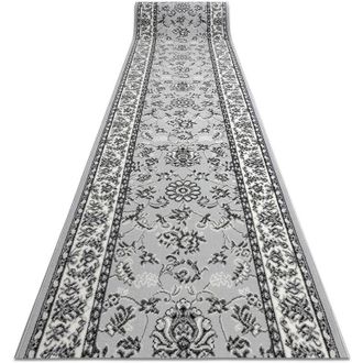 RugsX Rugsx - Alfombra De Pasillo Bcf Morad Klasyk Cl&aacute;sico Gris 90 Cm Grey 90x540 Cm