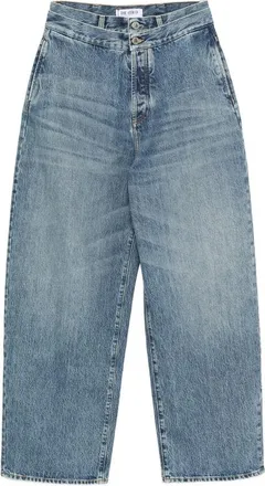 The Attico Double-waist Wide-leg Jeans