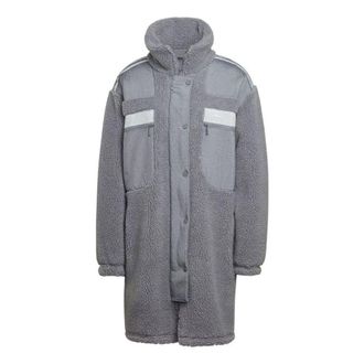 adidas (WMNS) adidas Elongated Polar Fleece Jacket Asia Sizing Grey HK5256