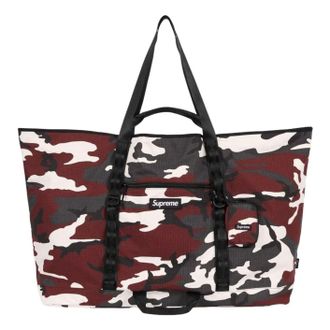 SUPREME SS26 X-Large Tote Bag + Utility Pouch Red Camo XLARGETOTEBAG-SS26-REDCAMO
