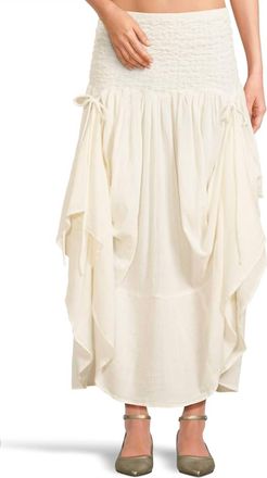 Free People Womens Prairie Convertible Skirt In Whisper White