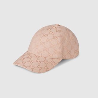Gucci GG Canvas Baseball Hat, Pink