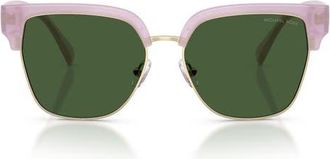 Michael Kors St. Eustatius 56mm Square Sunglasses in Wisteria /Green at Nordstrom