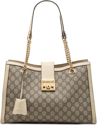 Gucci Pre-owned Gucci Medium GG Supreme Padlock Tote Ladies X2X0MMJYB5KDDXUS
