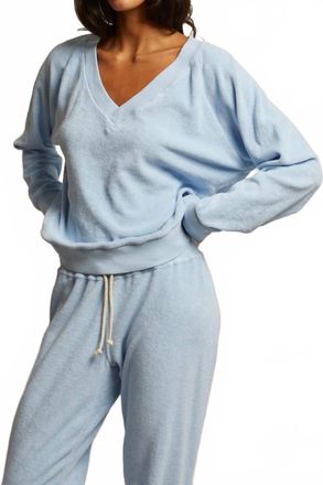 perfectwhitetee Womens Sonny Top In Sky Blue