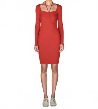 Sundry Sweetheart Mini Dress In Garnet