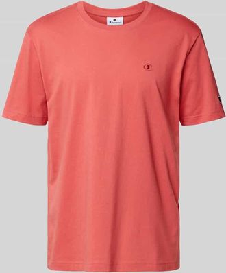 Champion T-Shirt mit Logo-Stitching Modell ICONS in Rot, Gr&ouml;&szlig;e M