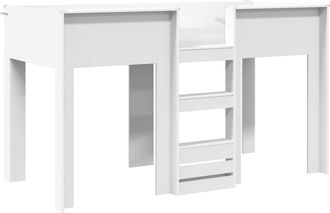 vidaXL Letto A Castello Per Bambini Bianco 75 X 190 Cm Vidaxl
