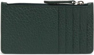 Maison Margiela Zip Card Holder in Bottle Green at Nordstrom