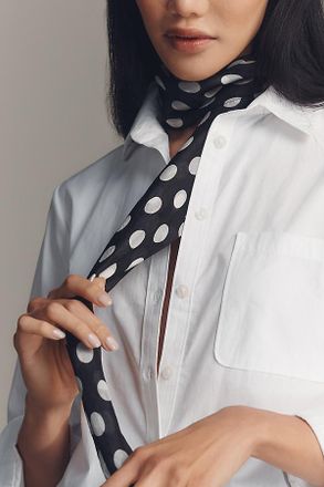 Maeve Large Graphic Print Silk Scarf