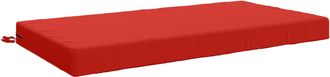 vidaXL Almohada Para El Asiento Soest 100% Poli&eacute;ster Rojo Vidaxl
