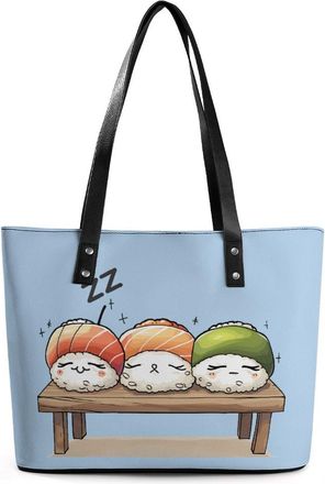 Generic Sleepysushis Tote Bags for Women Cute Shoulder Purses Handbags