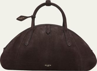 Alaia Small Dome Top-Handle Bag in Suede