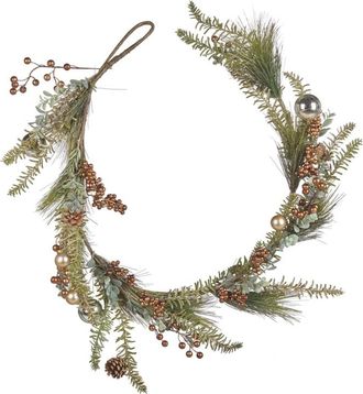 Beliani Guirnalda verde cobrizo 150 cm