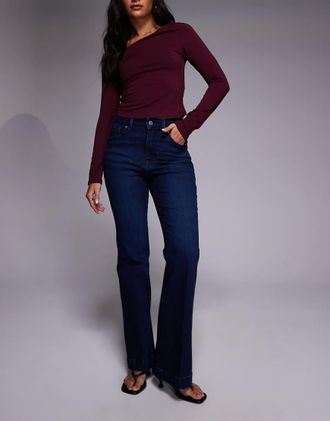 Good American Good Classic - Jeans bootcut lavaggio blu scuro-Blu navy