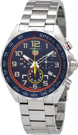 Tag Heuer Pre-owned Tag Heuer Formula 1 Red Bull Racing Special Edition Chronograph Quartz Blue Dial Mens Watch CAZ101AL.BA0842