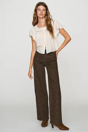 Frame Denim Le Slim Palazzo High Rise Wide Leg Jeans