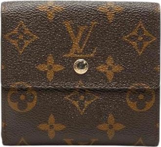Louis Vuitton Pre-owned Wallets, female, Brown, Size: ONE SIZE Pre-owned Portefeuille Elise Monogram Wallet