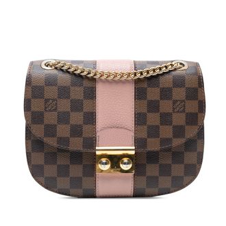 Louis Vuitton Pre-owned Womens Damier Ebene Cuir Taurillon Wight - Brown Textile - One Size