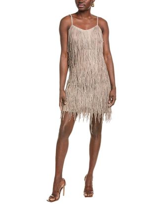 Michael Kors Collection Fringe Suede Shift Dress