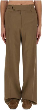 Dolce & Gabbana Pantalone - Heren - Wijde Broeken - Beige - M - Broeken