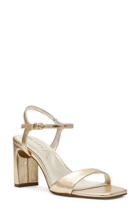 Anne Klein Beata Ankle Strap Sandal in Light Gold at Nordstrom, Size 8.5