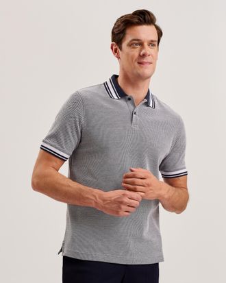 Ted Baker Phenes Heren Regular Fit Geweven Polo