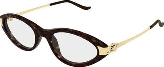 Cartier Glasses - Dames - Brillen - Bruin - 52 MM - Accessoires
