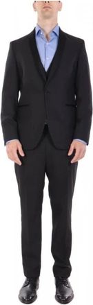 Karl Lagerfeld Smokin Suit Fun - Heren - Business pakken - Zwart - XL - Leer - Kostuums