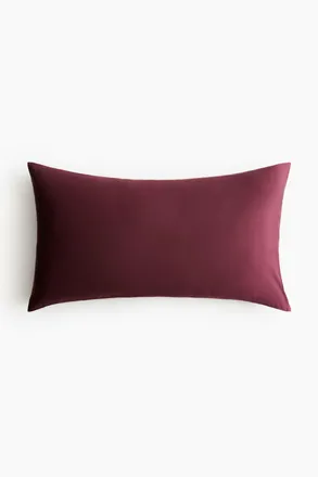 H&M Kopfkissenbezug aus Satin - Weinrot