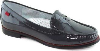 Marc Joseph New York East Village Patent Leather Penny Loafer in Grey Patent at Nordstrom, Size 9.5