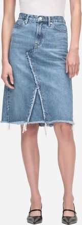 Frame Denim Womens Deconstructed Skirt In Mabel