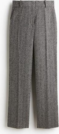H&M Tailored Trousers in Gray/herringbone-Patterned at Nordstrom, Size 14