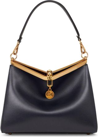 Etro medium Vela leather shoulder bag - women - CALFSKIN - One Size - Blue