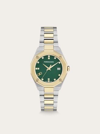 Ferragamo Women Ferragamo Edge 34mm Watch Green