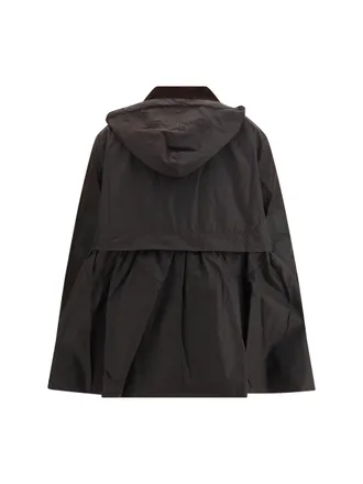 Barbour Womens Waxed Peplum Jacket By Barbour X Ganni Rustic-Classic Tartan Rustic/classic