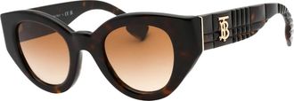 Burberry Womens Burberry Meadow Dark Havana Brown Gradient Sunglasses - Size: ONE size